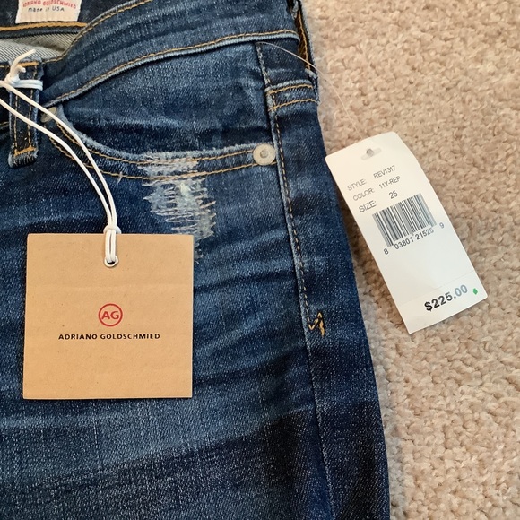 NEW AG Adriano Goldschmied Ballad Slim Boot Cut Jeans Made in USA size 25 - Picture 3 of 16